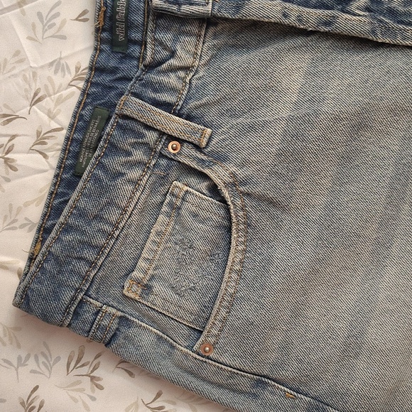 Wild Fable Women's 12 Blue Jeans High Rise Bermuda Shorts - Picture 4 of 15